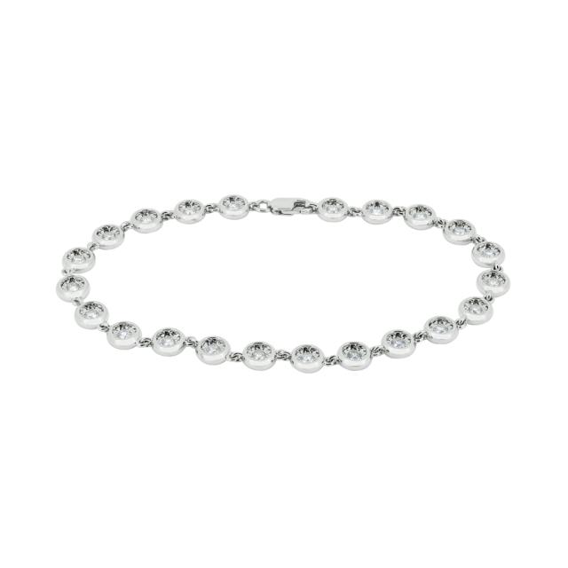 Bezel Set Tennis Bracelet  