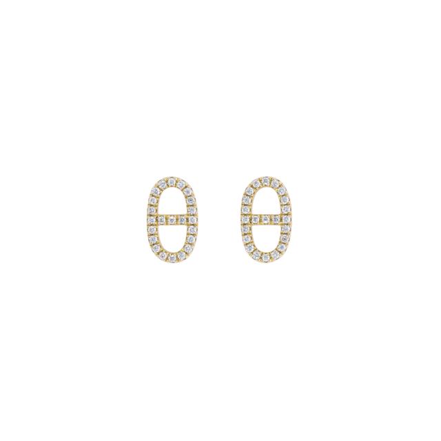 Mariner Link Diamond Earrings