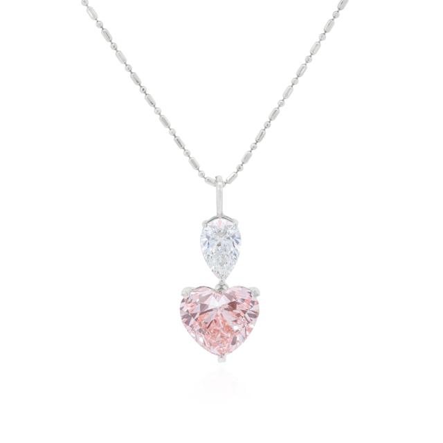 Fancy Diamond Heart Pendant 