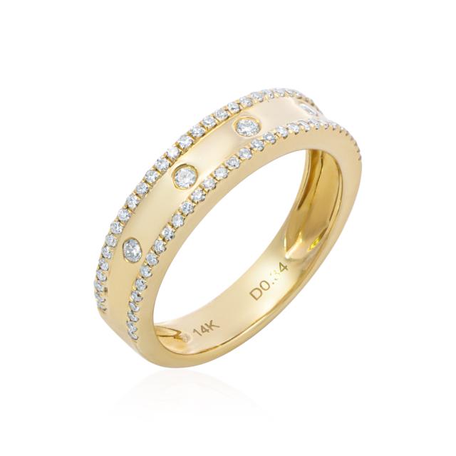 Flushed Style Diamond Band  