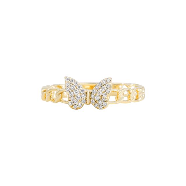 Link Butterfly Ring  