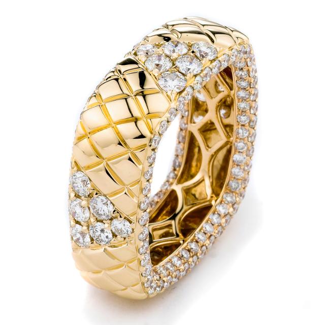 Weaved Diamond Band